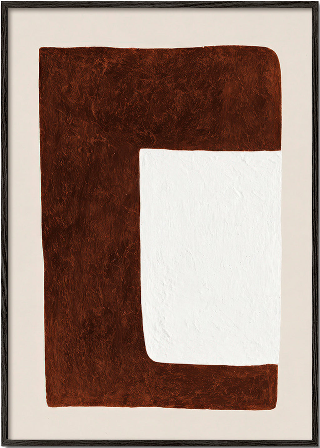 Quadro abstrato: Forma chocolate minimal