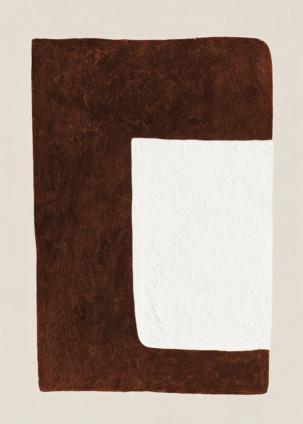 Quadro abstrato: Forma chocolate minimal
