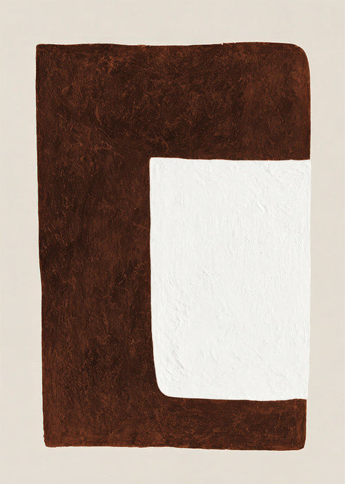 Quadro abstrato: Forma chocolate minimal
