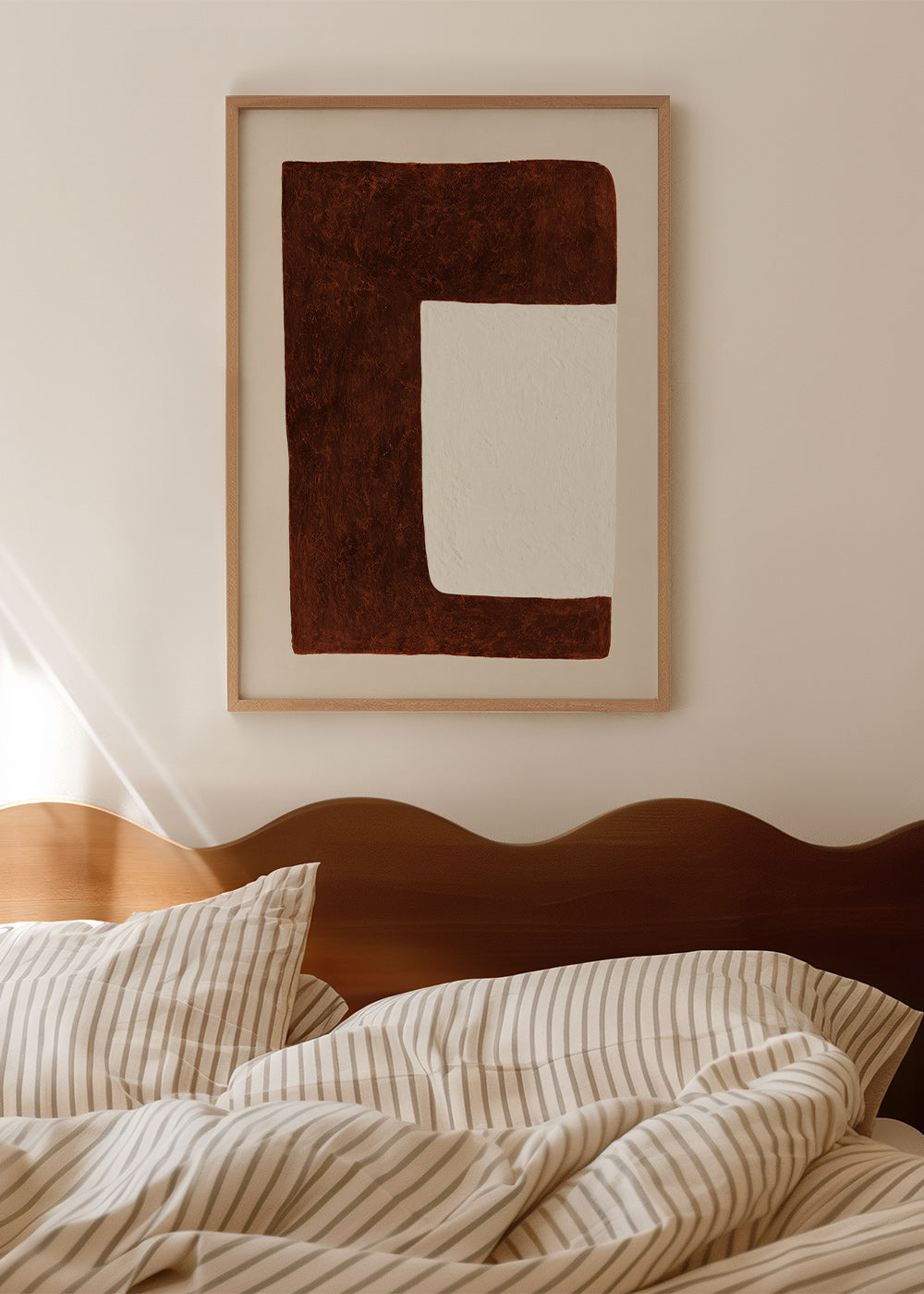 Quadro abstrato: Forma chocolate minimal