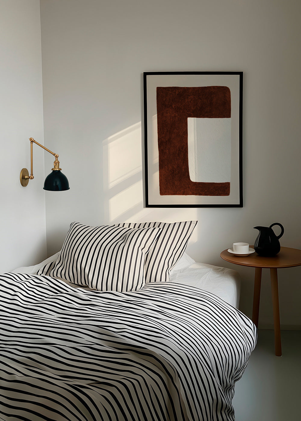 Quadro abstrato: Forma chocolate minimal
