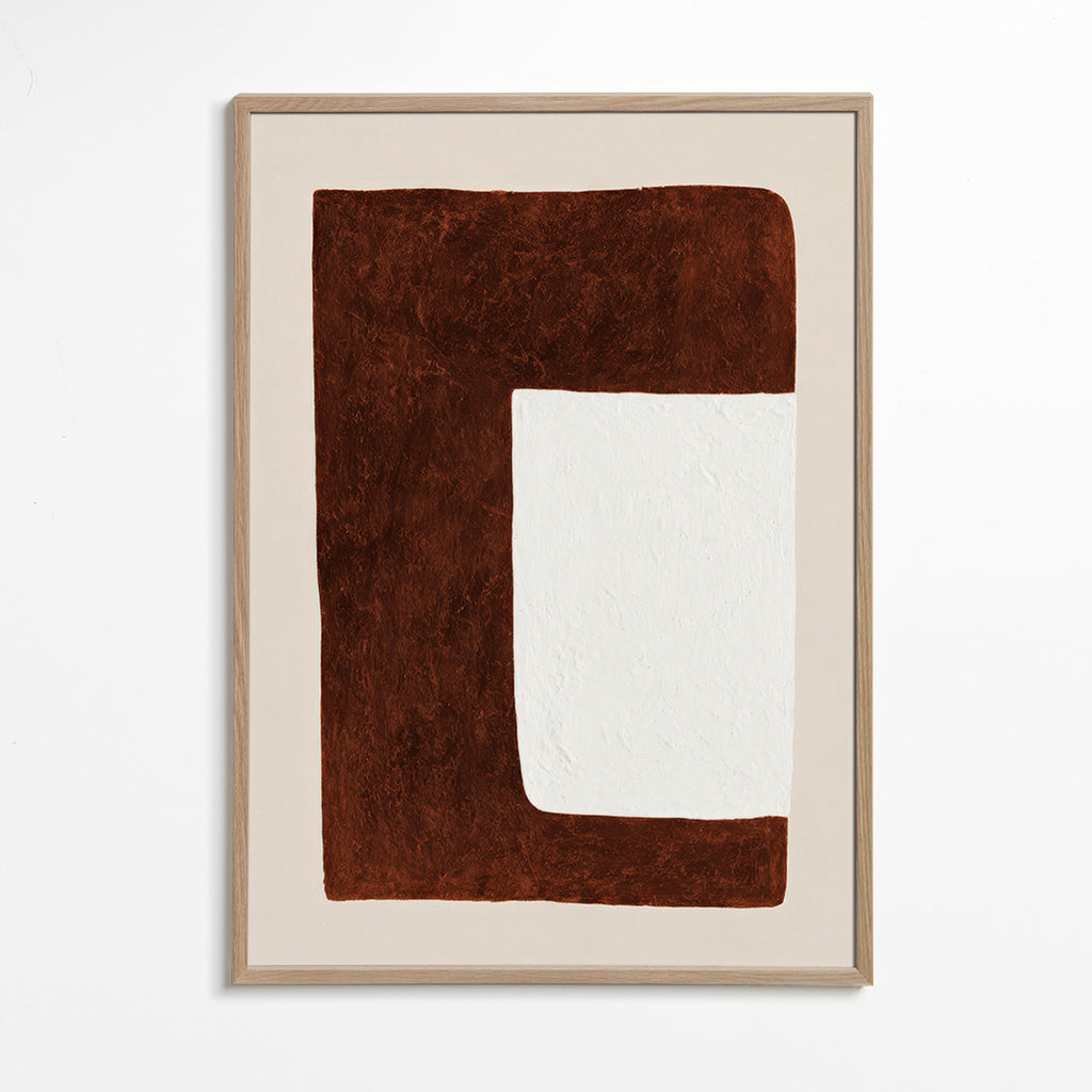 Quadro abstrato: Forma chocolate minimal