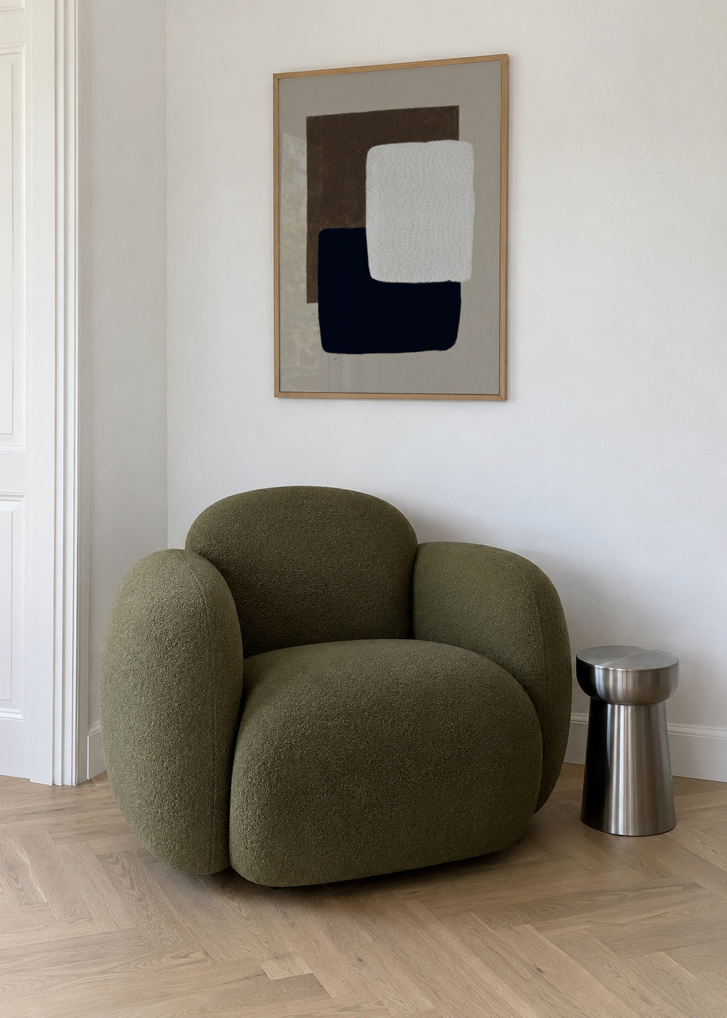 Black & Ivory - Framed poster in an interior