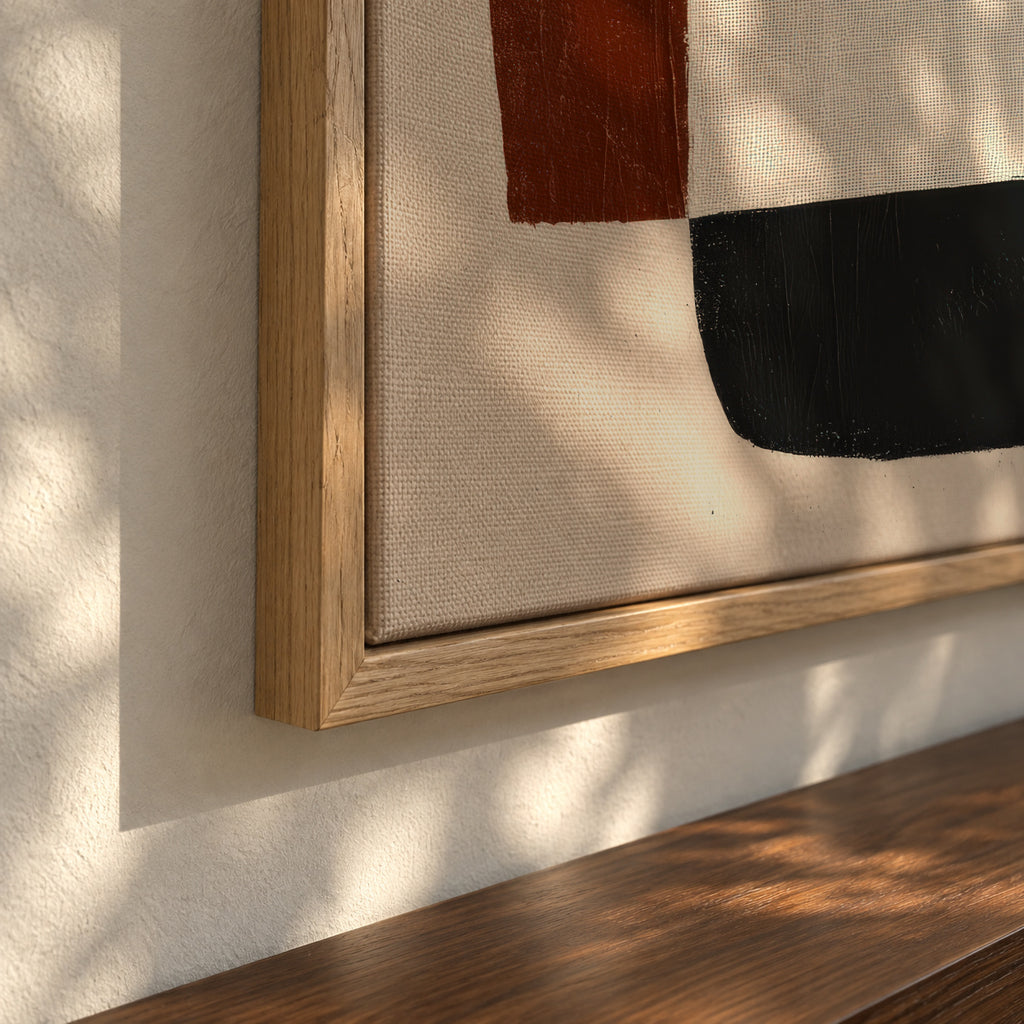 Soft Contrast - Framed canvas detail