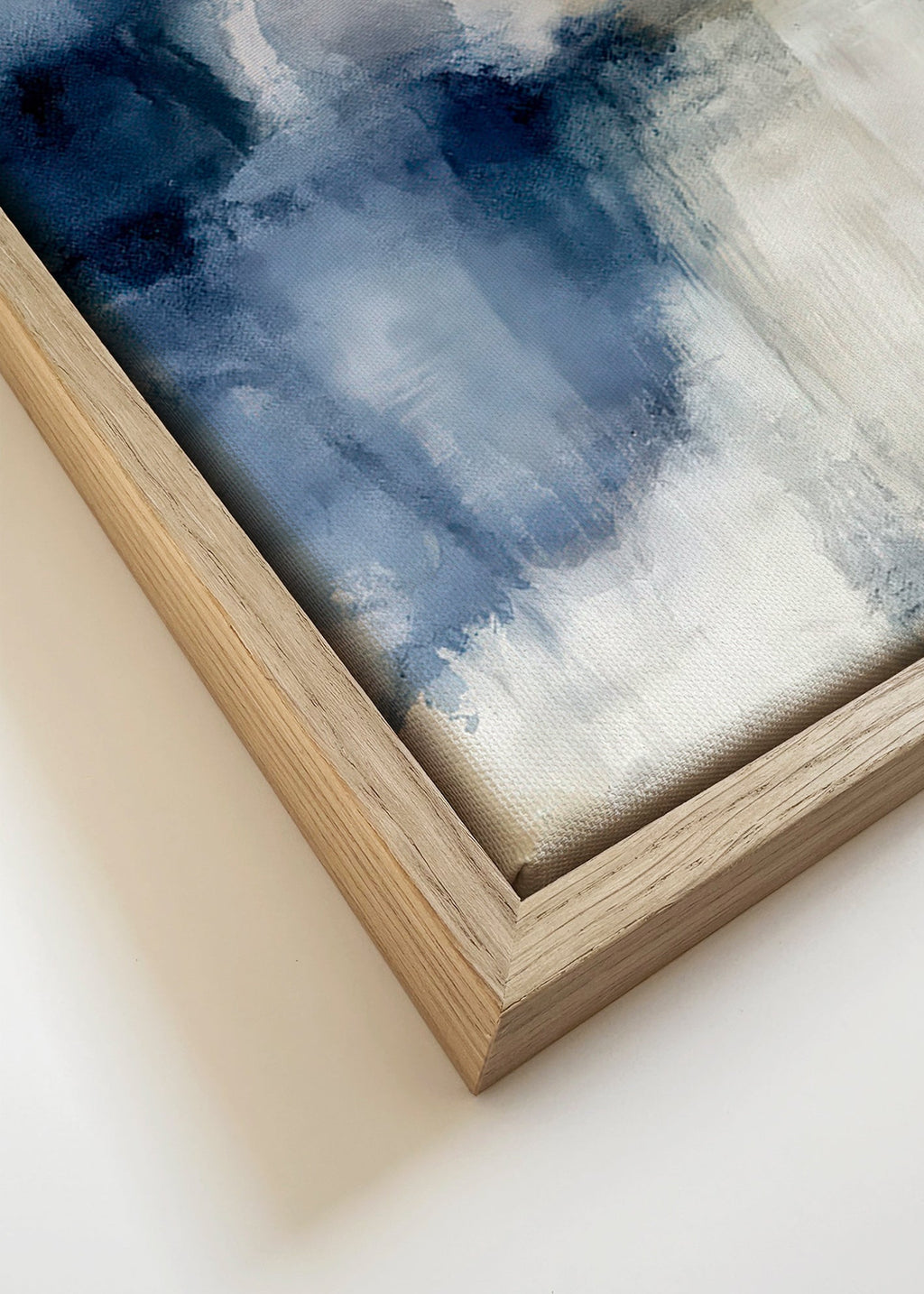 Quadro abstrato Névoa azul