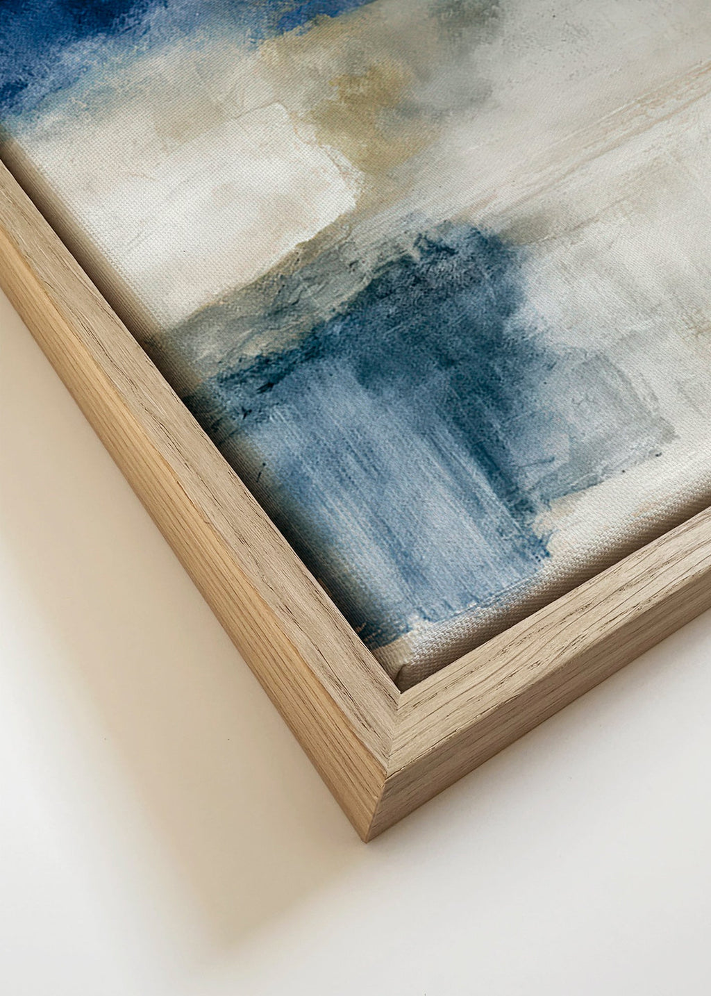 Arte abstrata: lago enevoado
