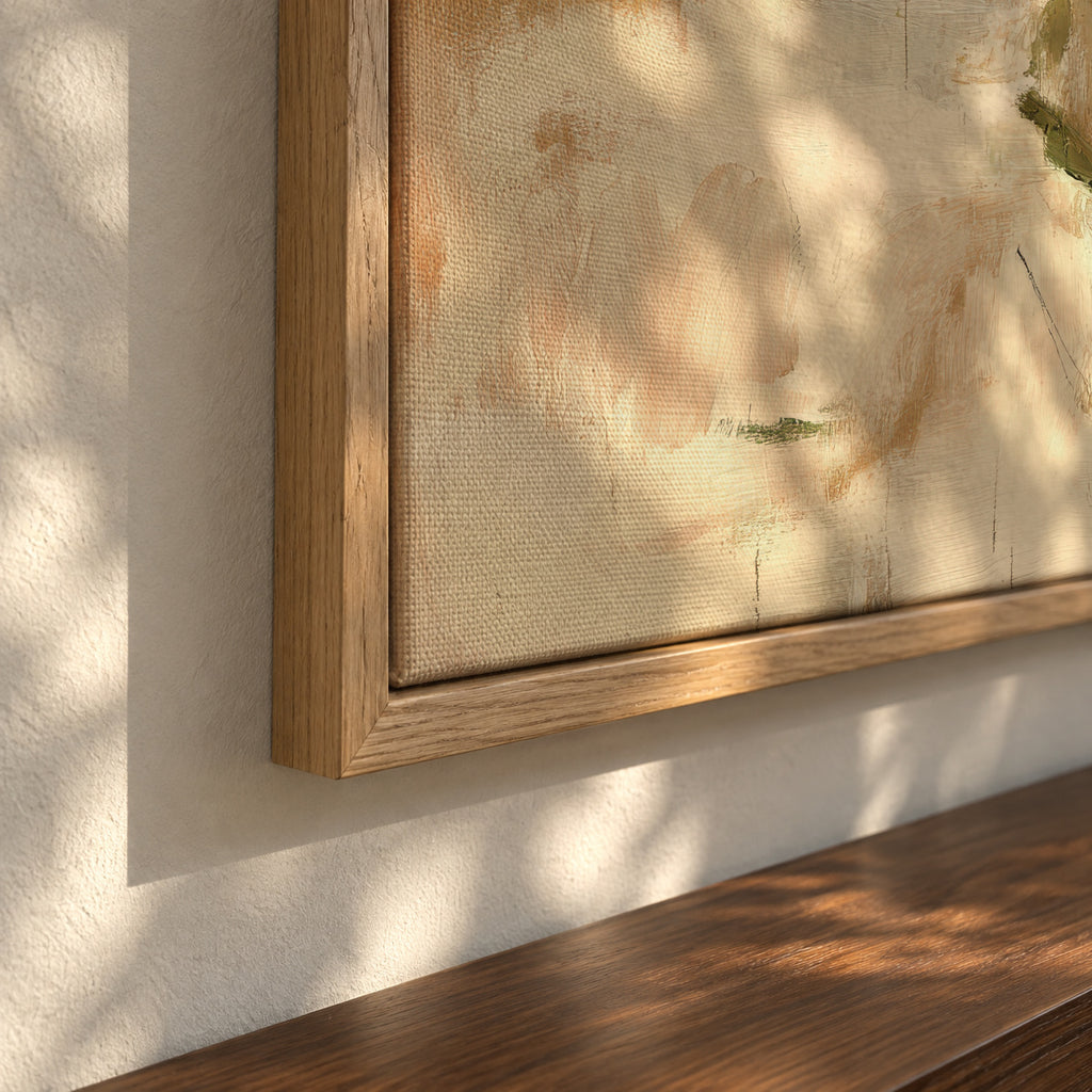 Water Reflection - Framed canvas detail