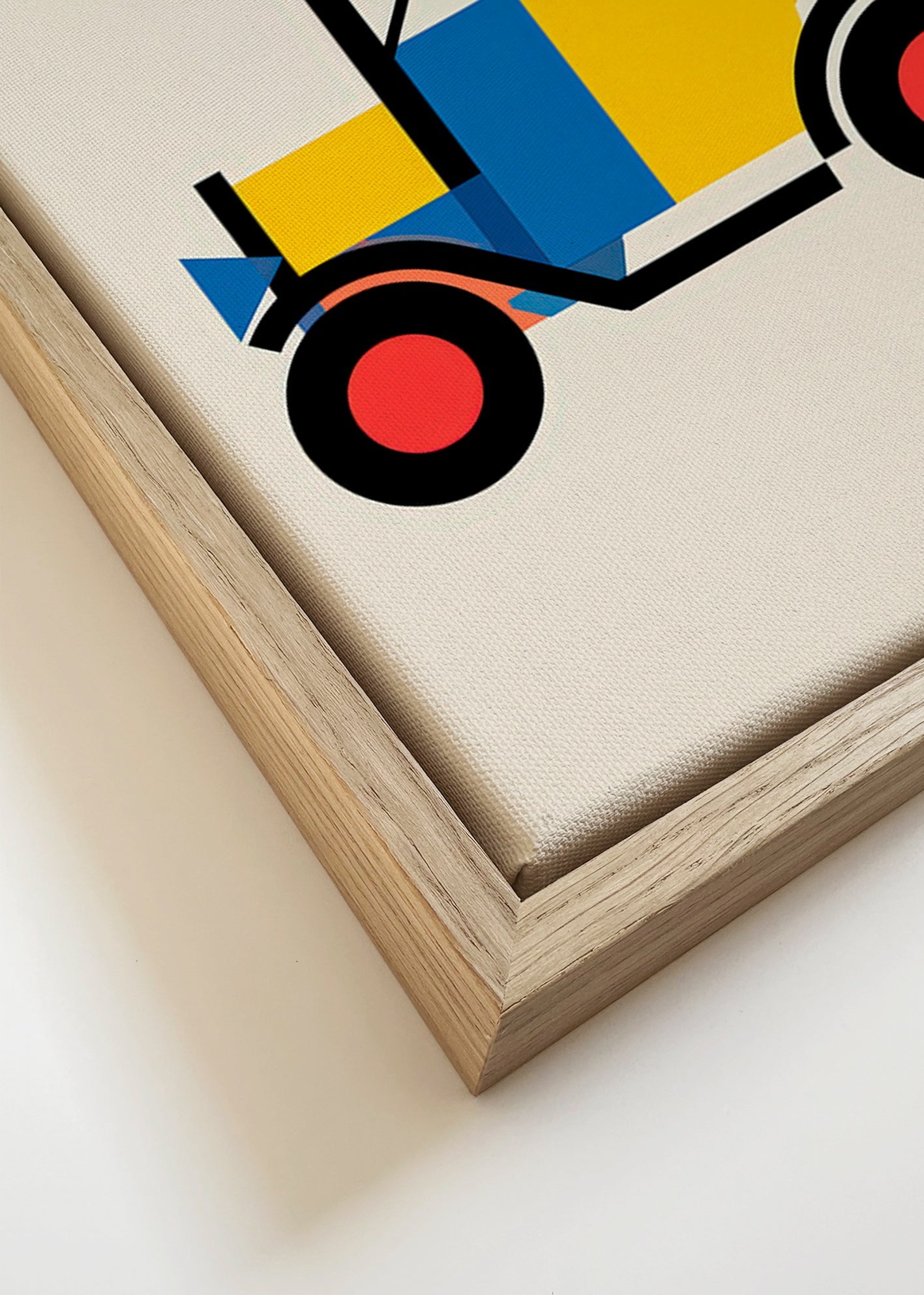 Poster geométrico veículo Bauhaus