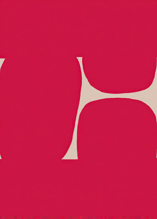 Arte abstrata Curva carmesim