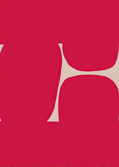 Arte abstrata Curva carmesim