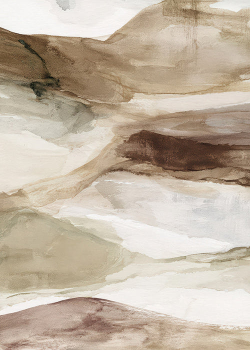 Paisagem de deserto em aquarela