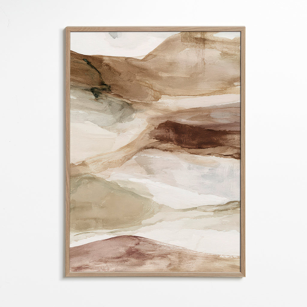 Paisagem de deserto em aquarela