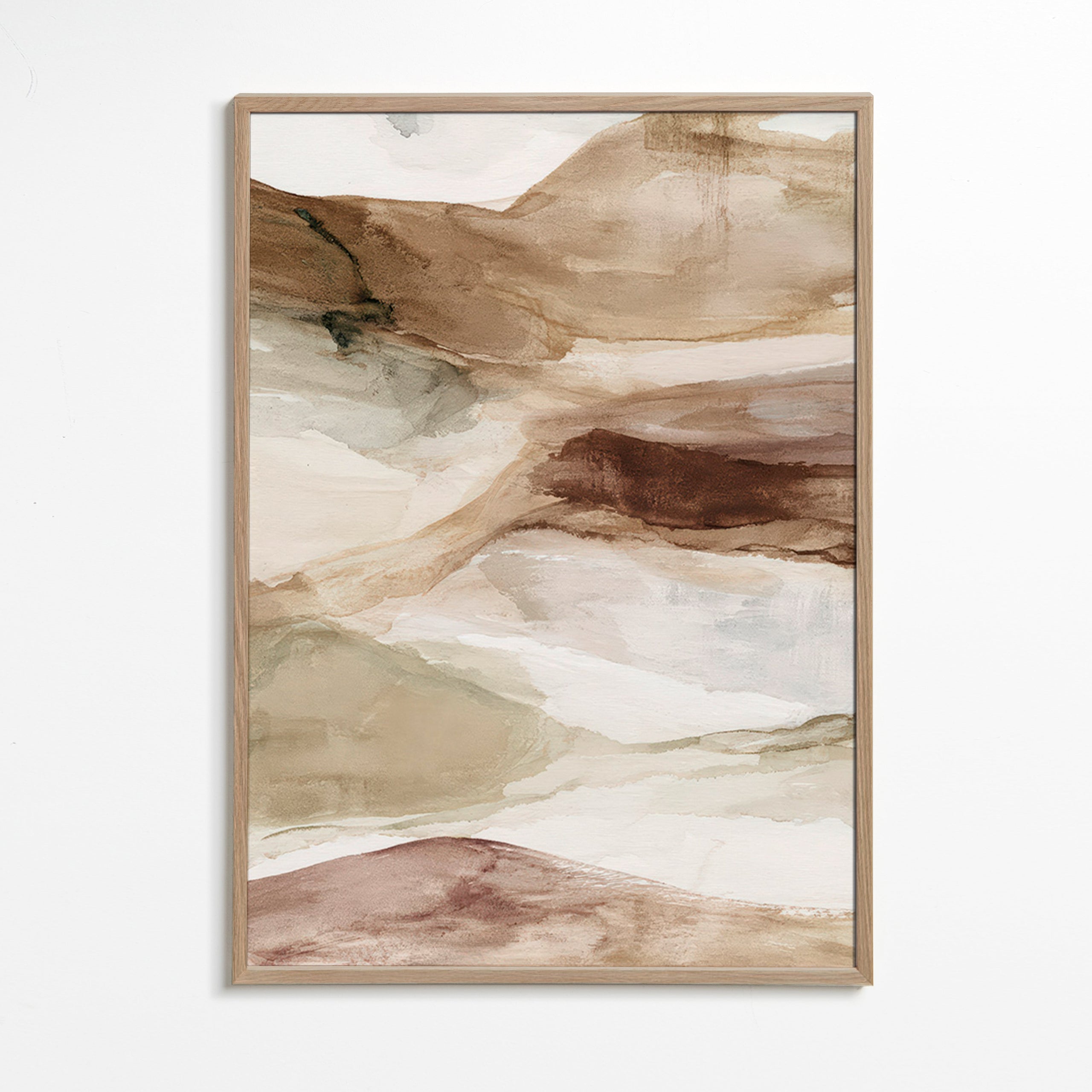 Paisagem de deserto em aquarela
