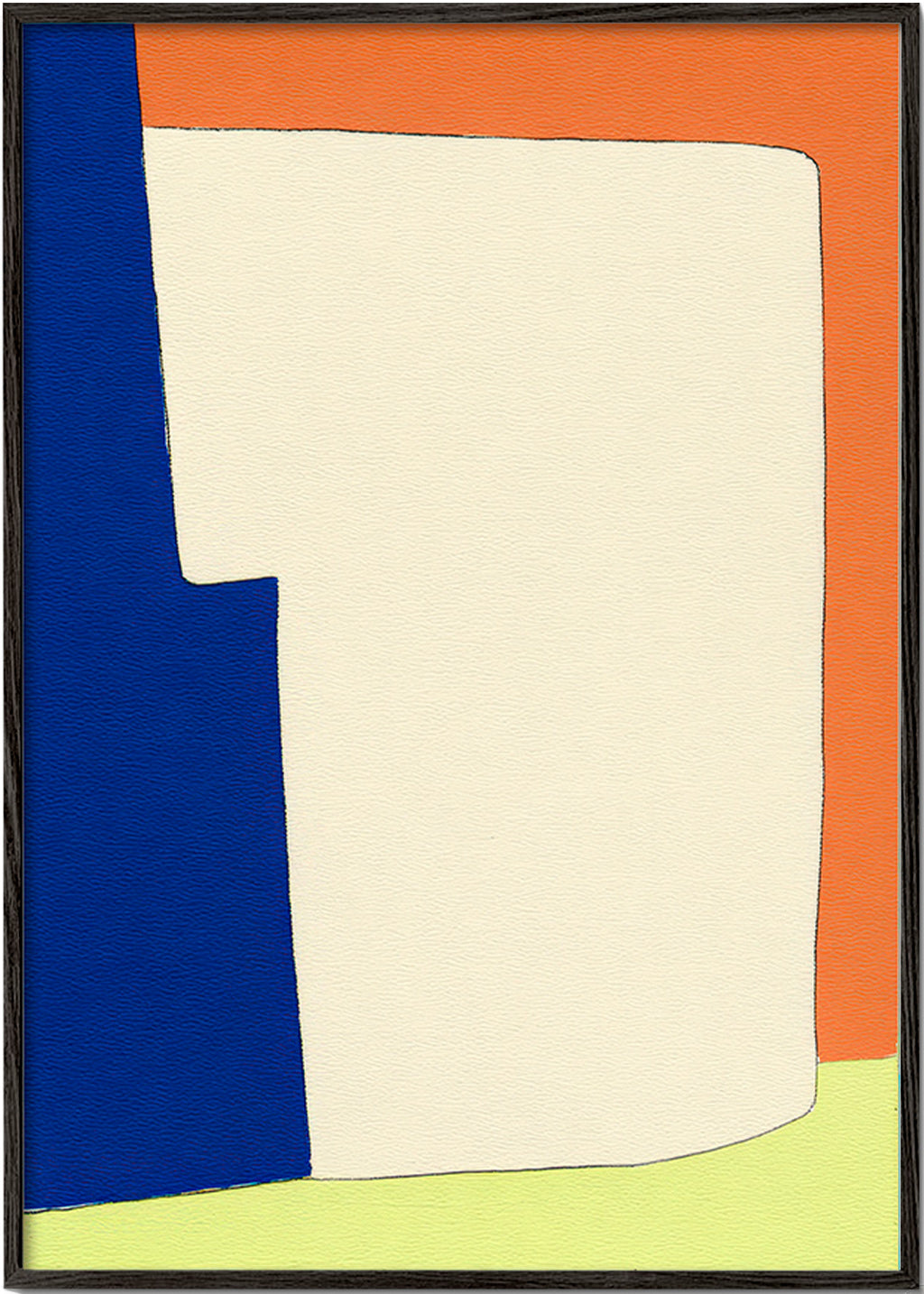Arte abstrata com formas suaves