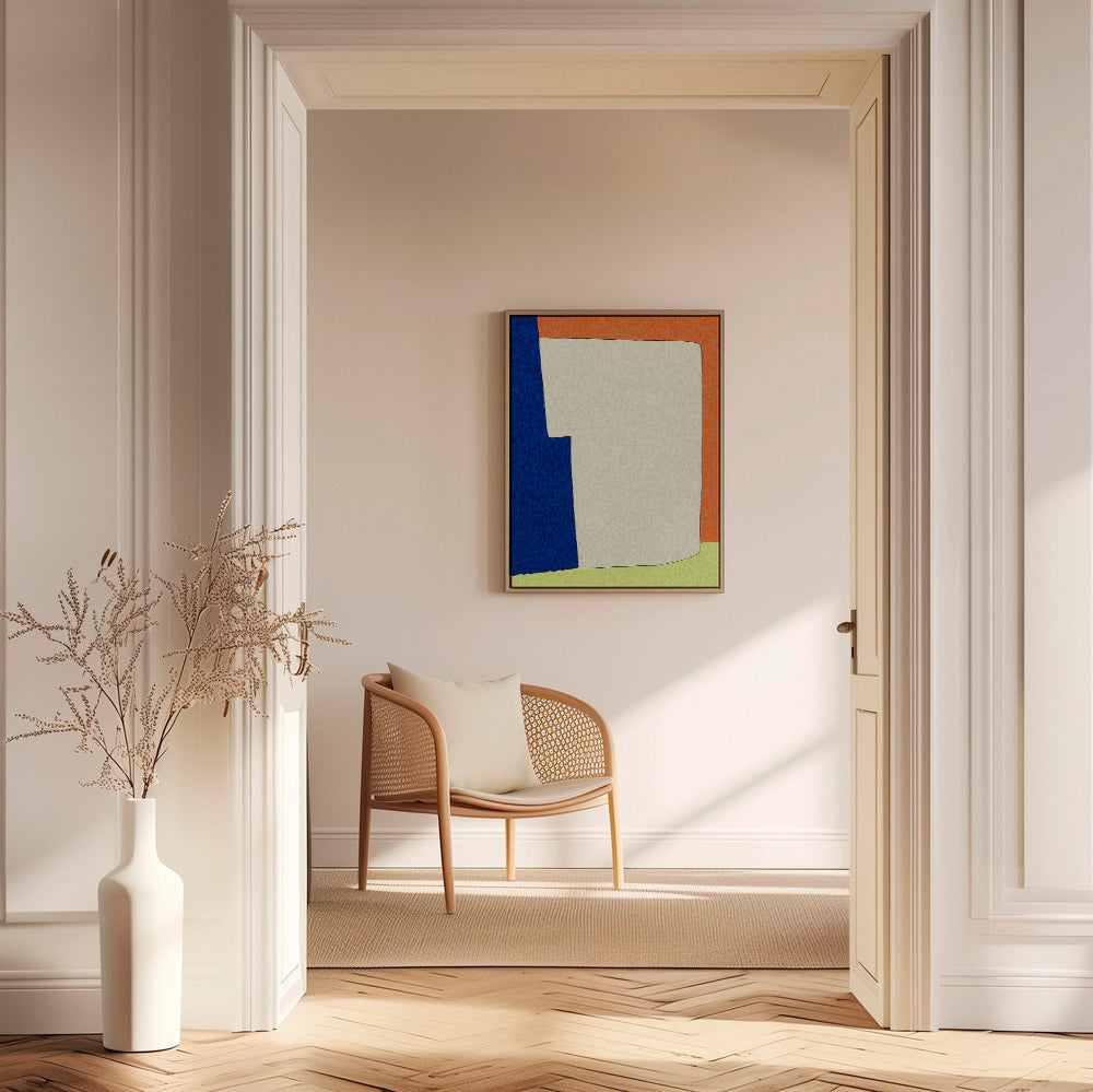 Arte abstrata com formas suaves