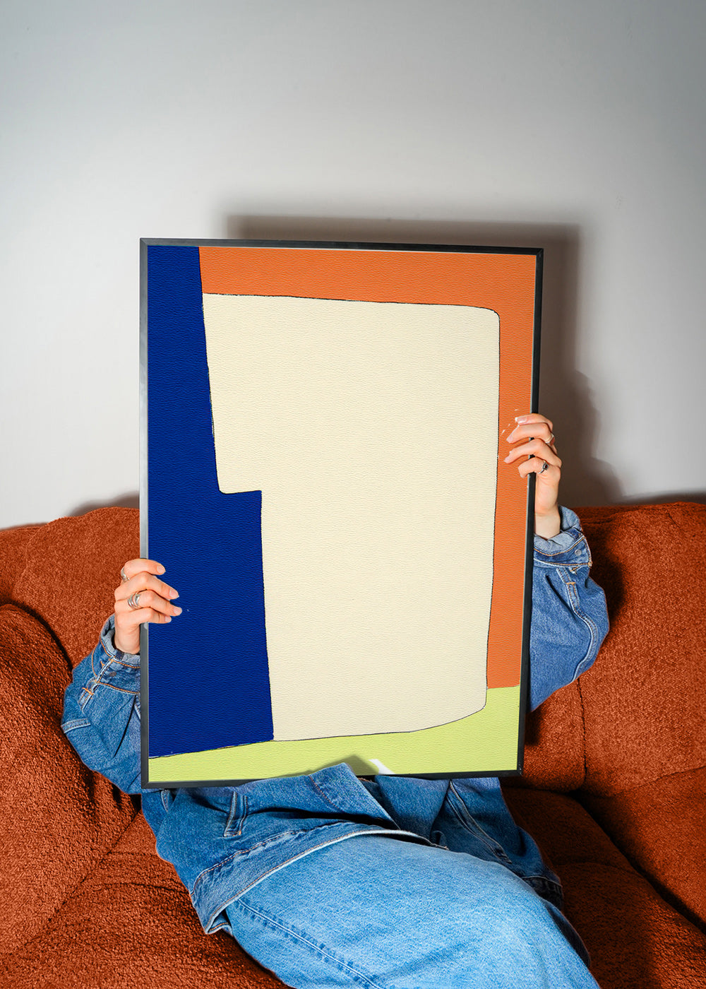 Arte abstrata com formas suaves