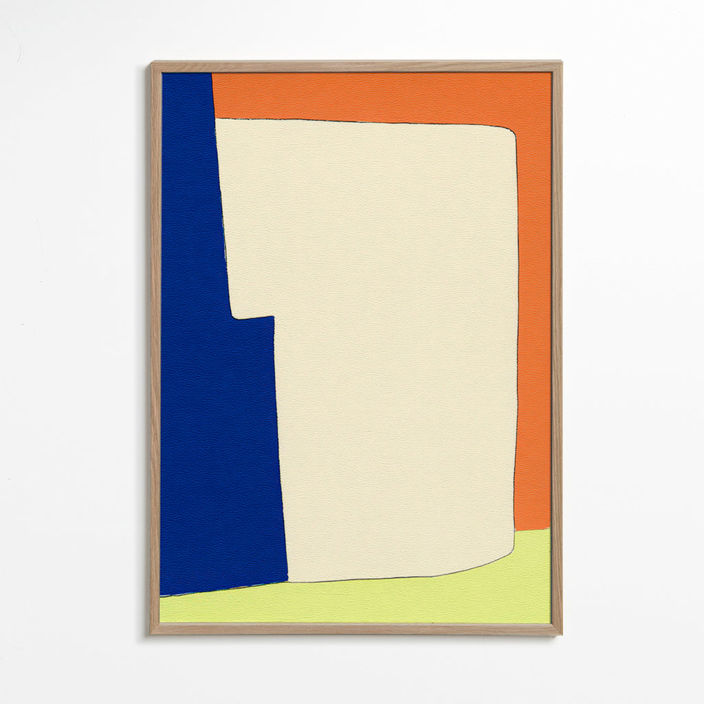 Arte abstrata com formas suaves