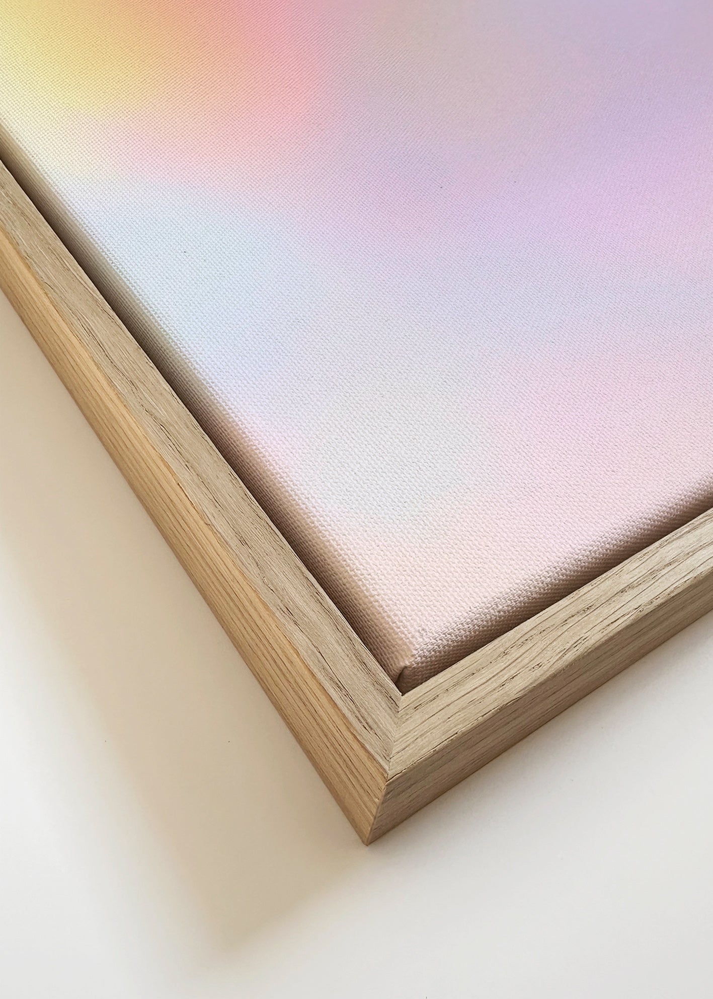 Quadro abstrato em tons pastéis esfumados