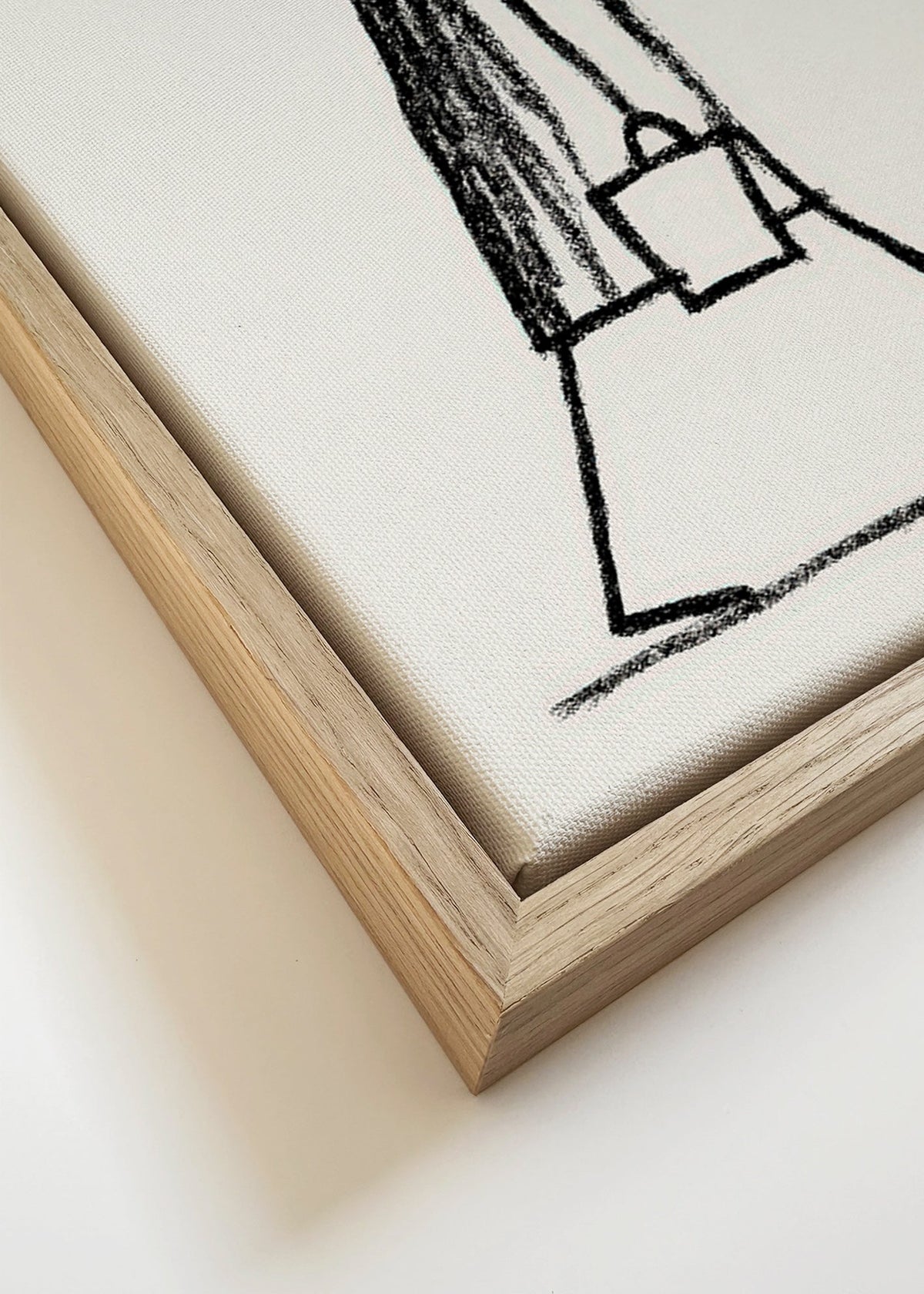 Ilustração minimal de figura fumando