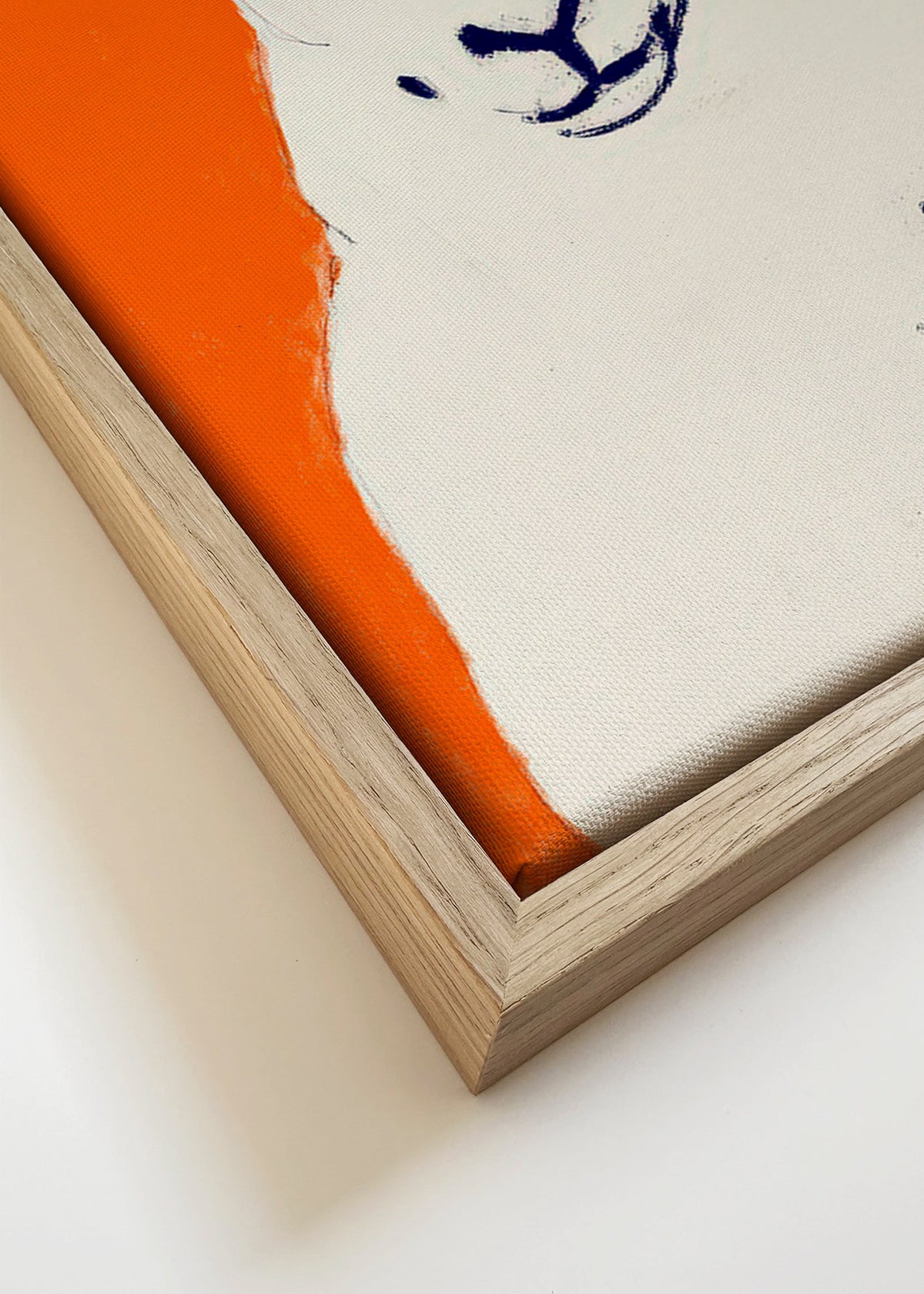 Quadro ovelha branca minimalista