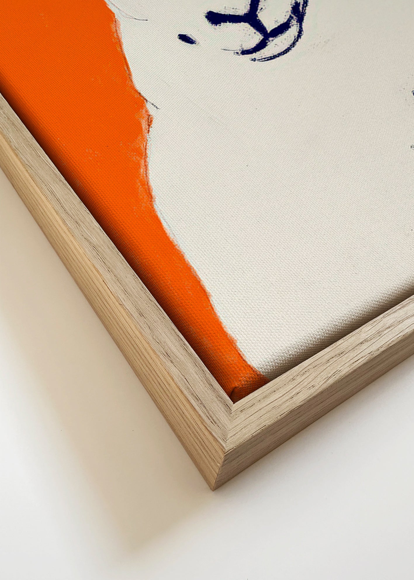Quadro ovelha branca minimalista