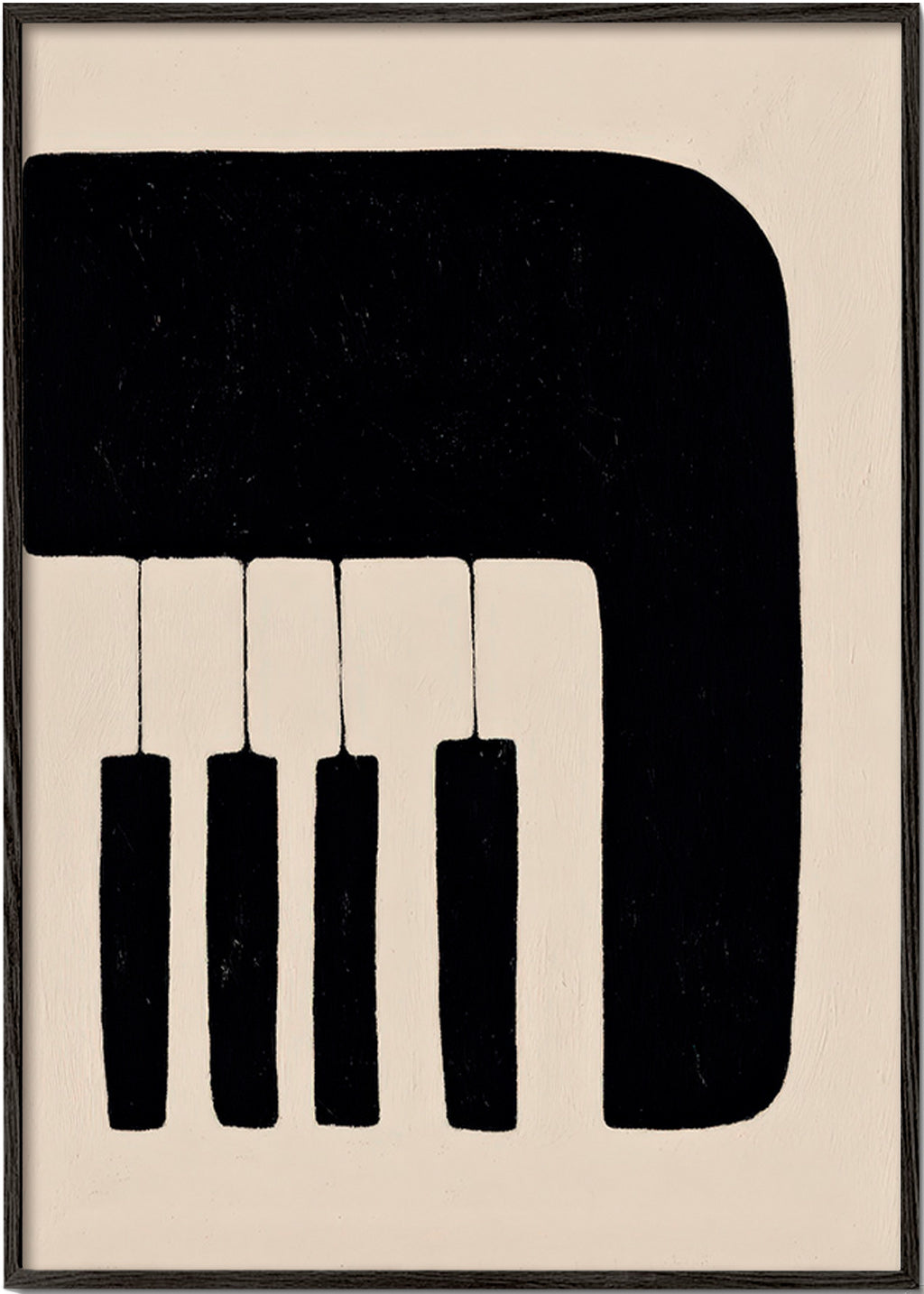 Quadro minimalista teclas de piano