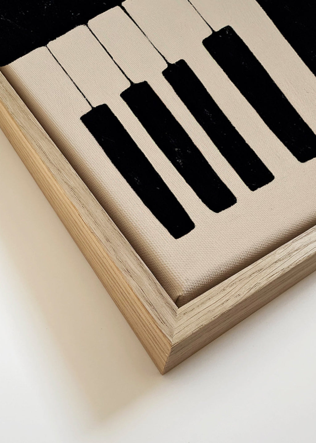 Quadro minimalista teclas de piano