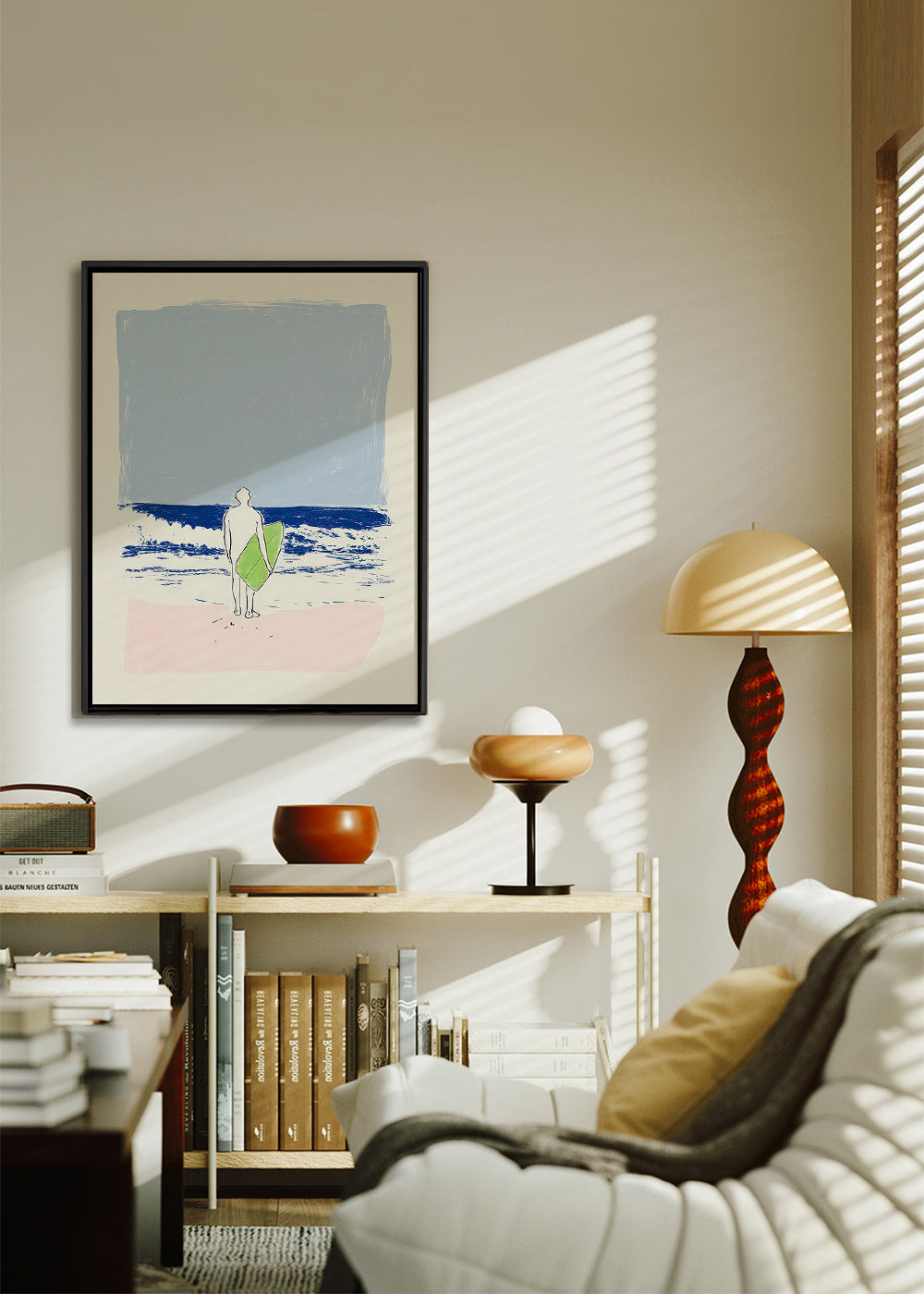 Ilustração surf minimal