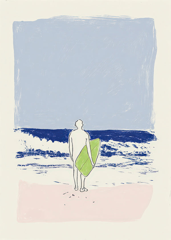 Ilustração surf minimal