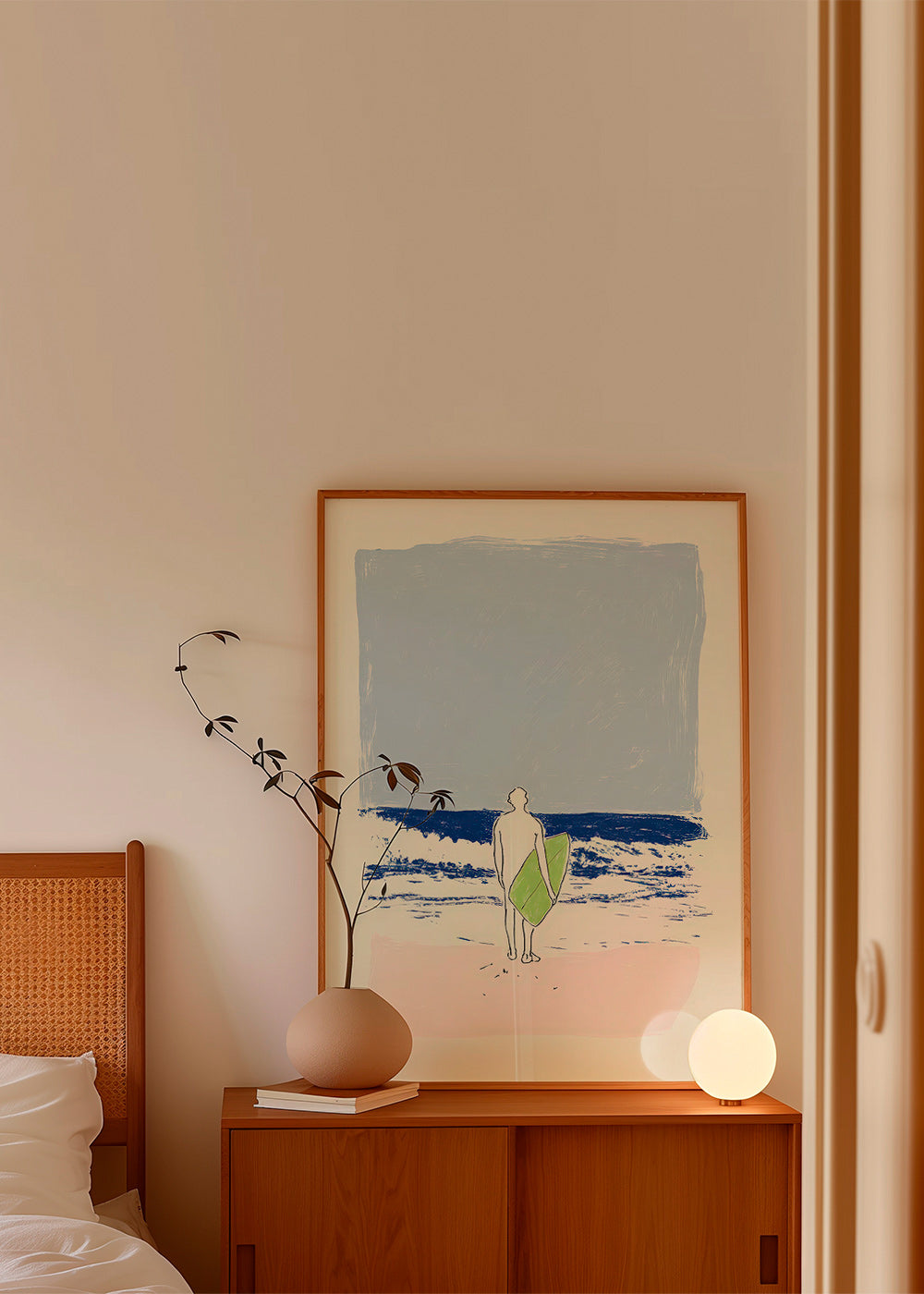 Ilustração surf minimal