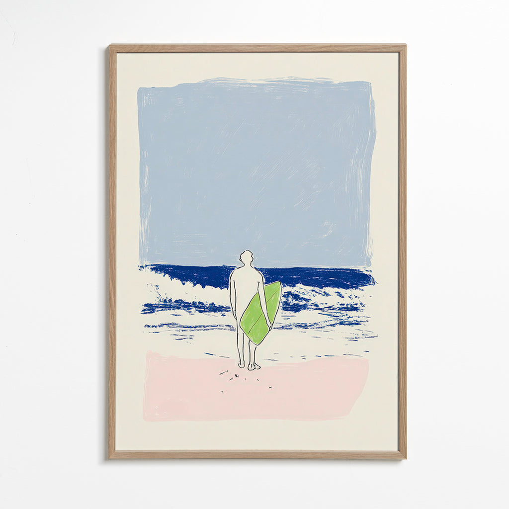 Ilustração surf minimal