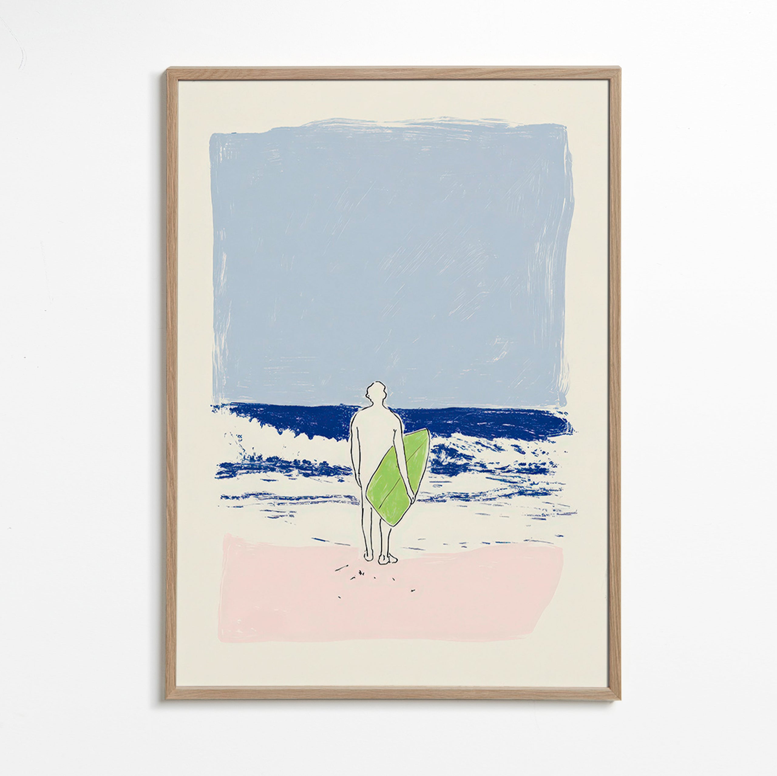 Ilustração surf minimal