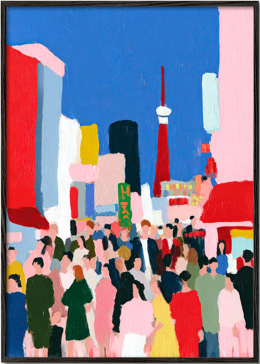 Poster de cidade Tóquio colorido