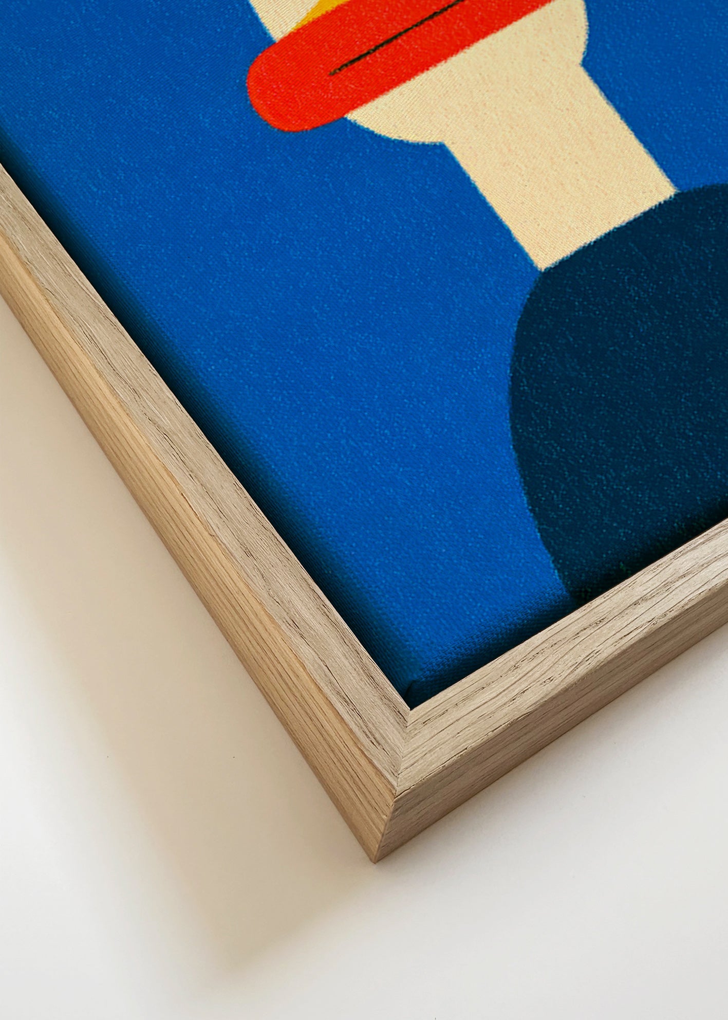 Quadro pato azul ilustrado