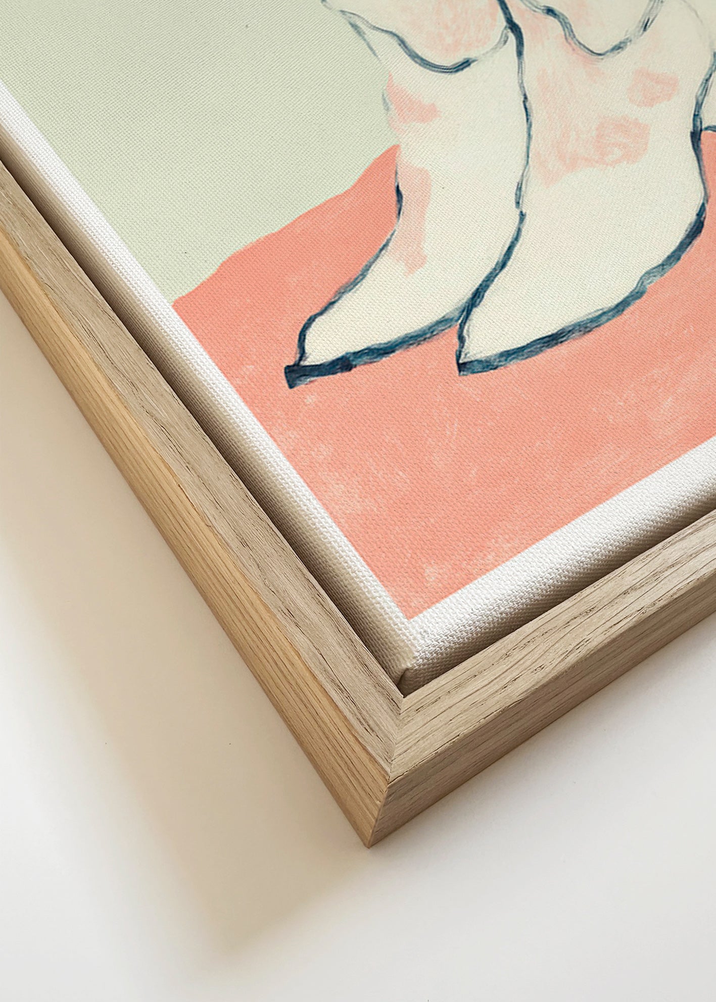 Ilustração botas brancas sobre fundo pastel