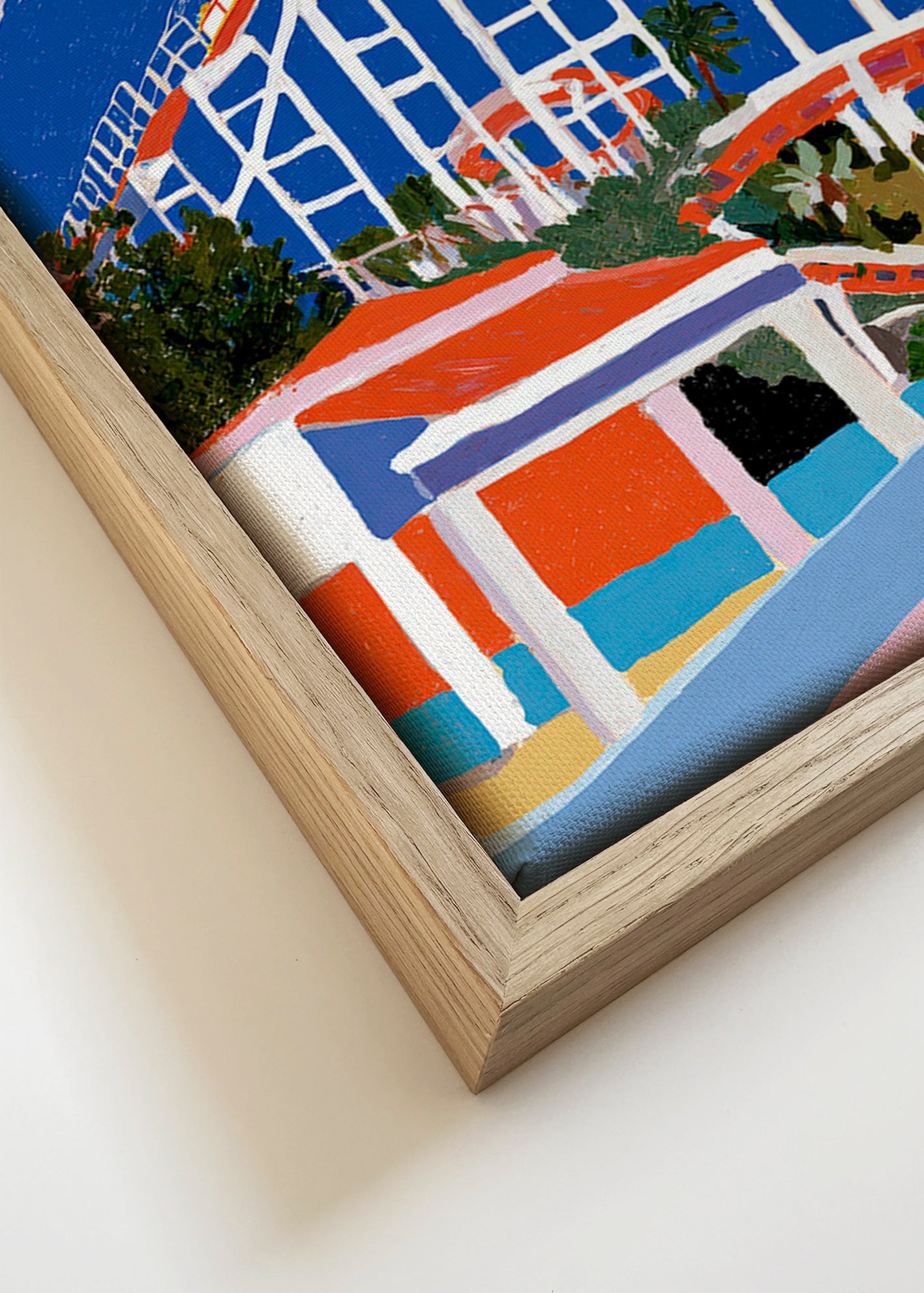 Ilustração de parque de diversões colorida