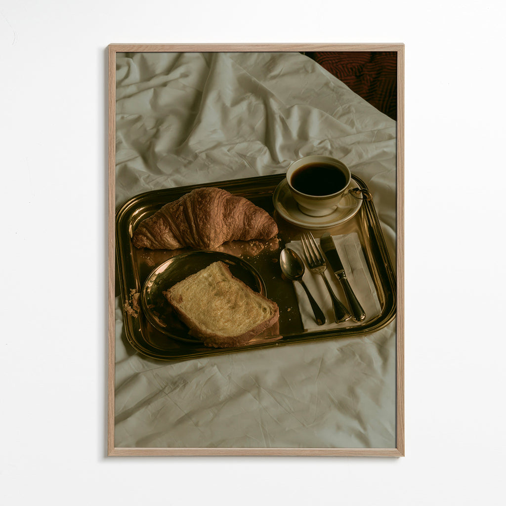 Arte para cozinha: pequeno-almoço em bandeja