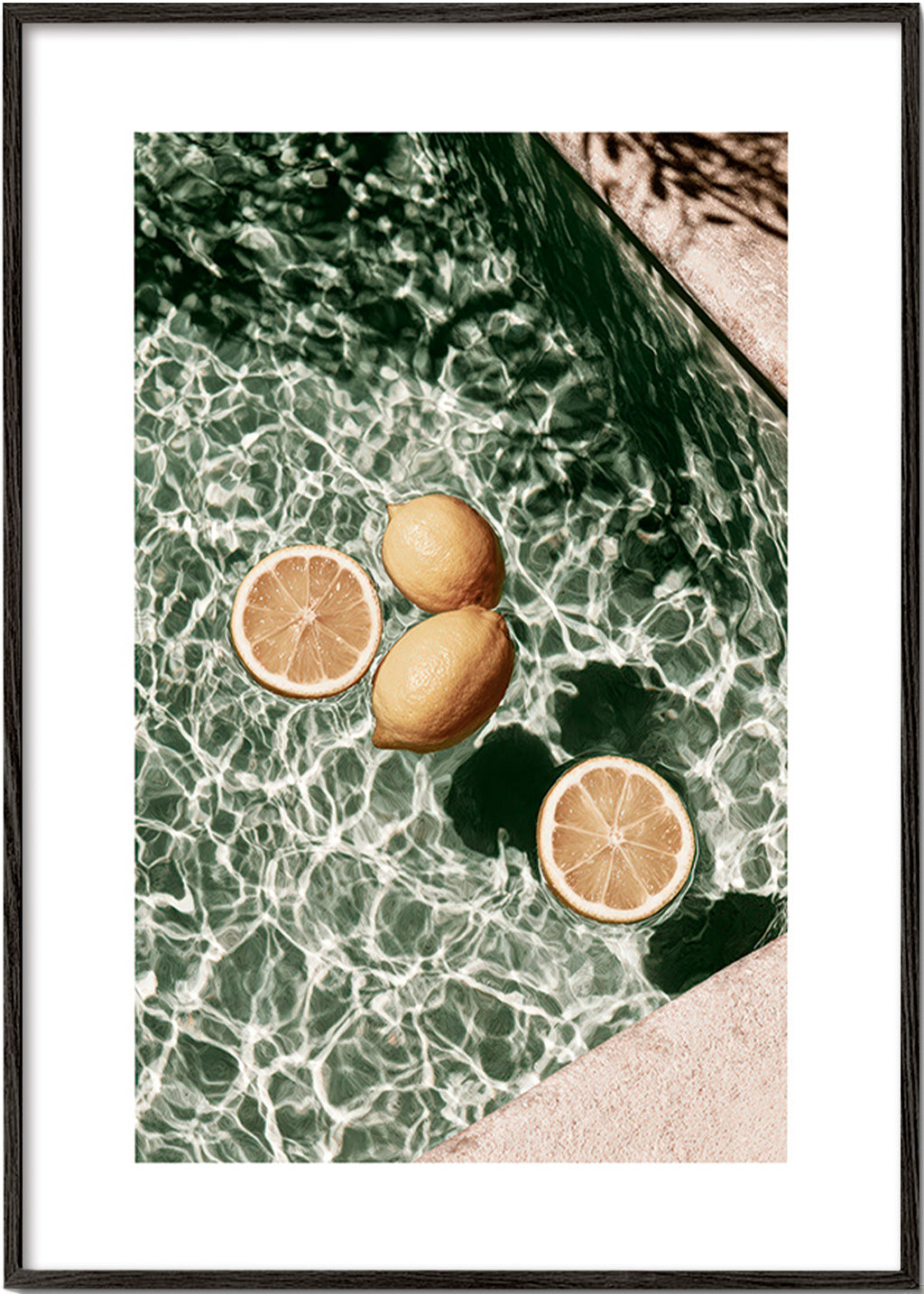 Arte para cozinha Limões na piscina