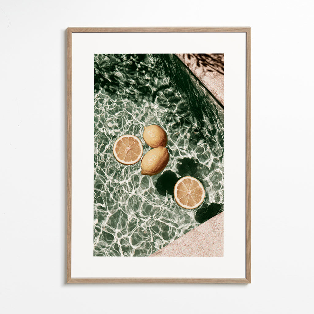 Arte para cozinha Limões na piscina