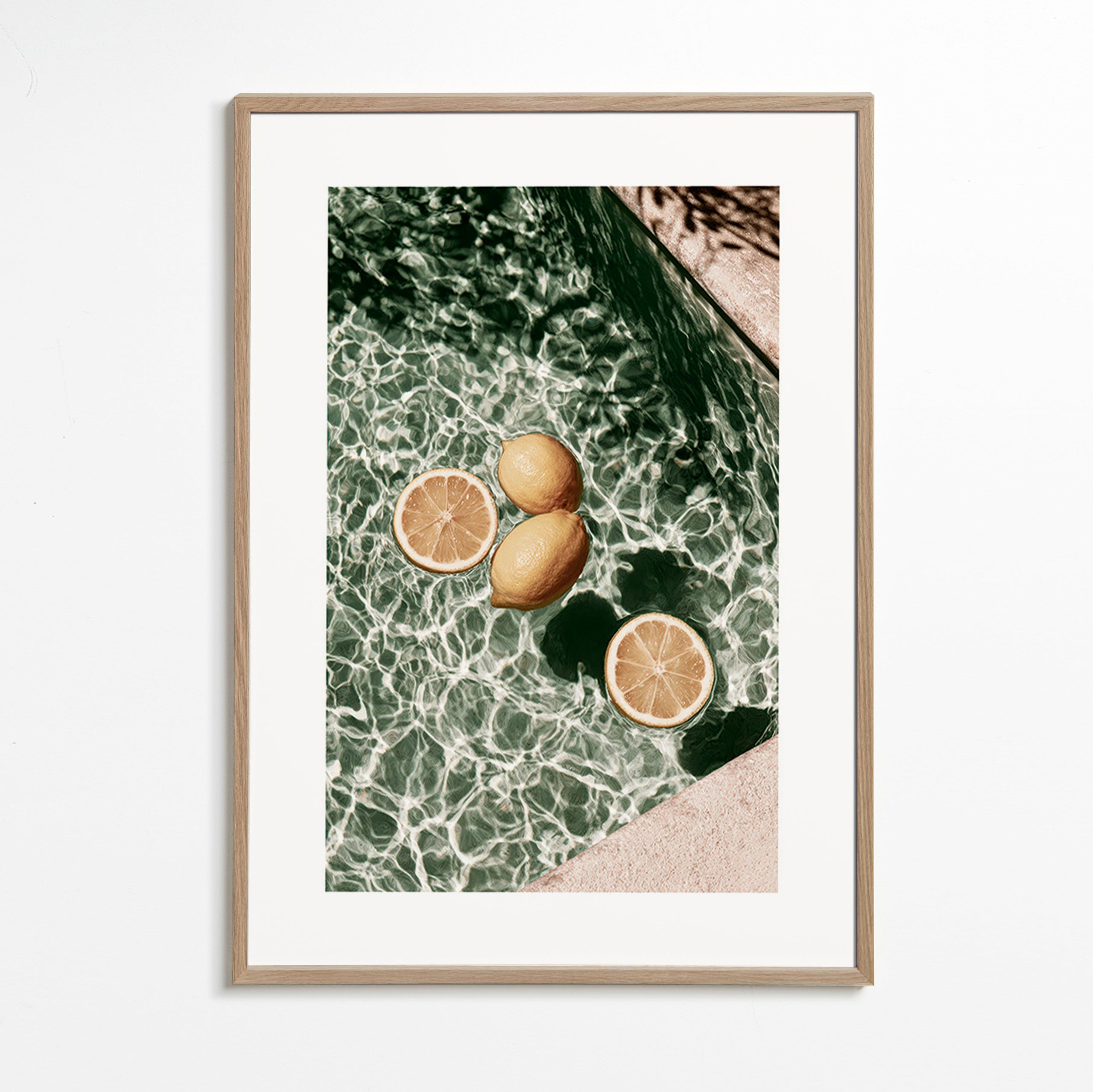 Arte para cozinha Limões na piscina