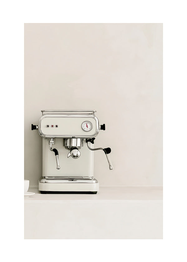 Arte para cozinha Máquina de espresso creme