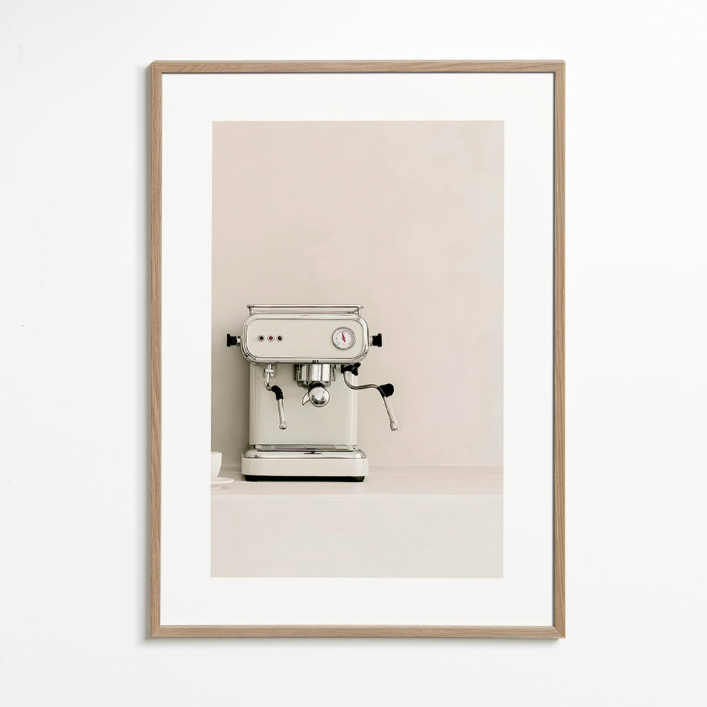 Arte para cozinha Máquina de espresso creme