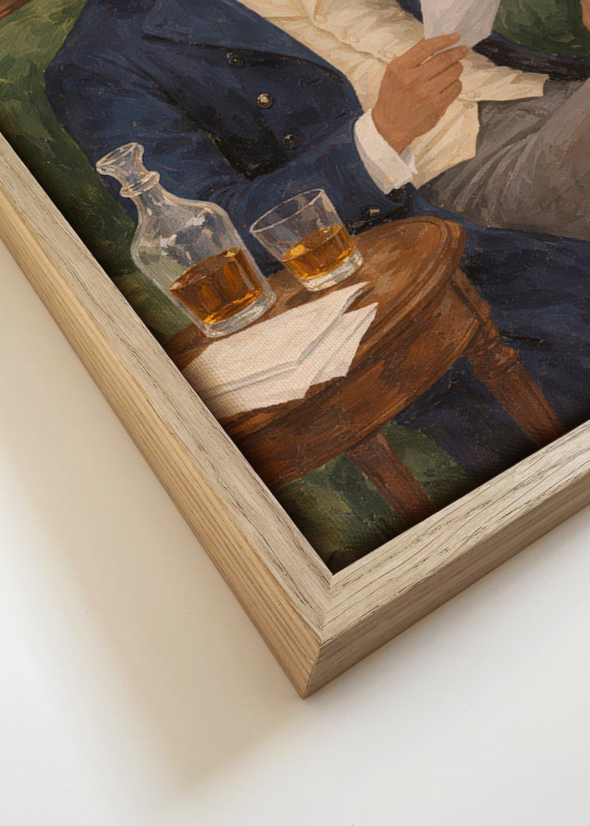 Arte vintage com cavalheiro lendo