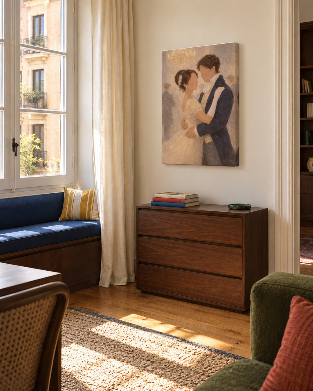 First Dance - Unframed canvas in an interior