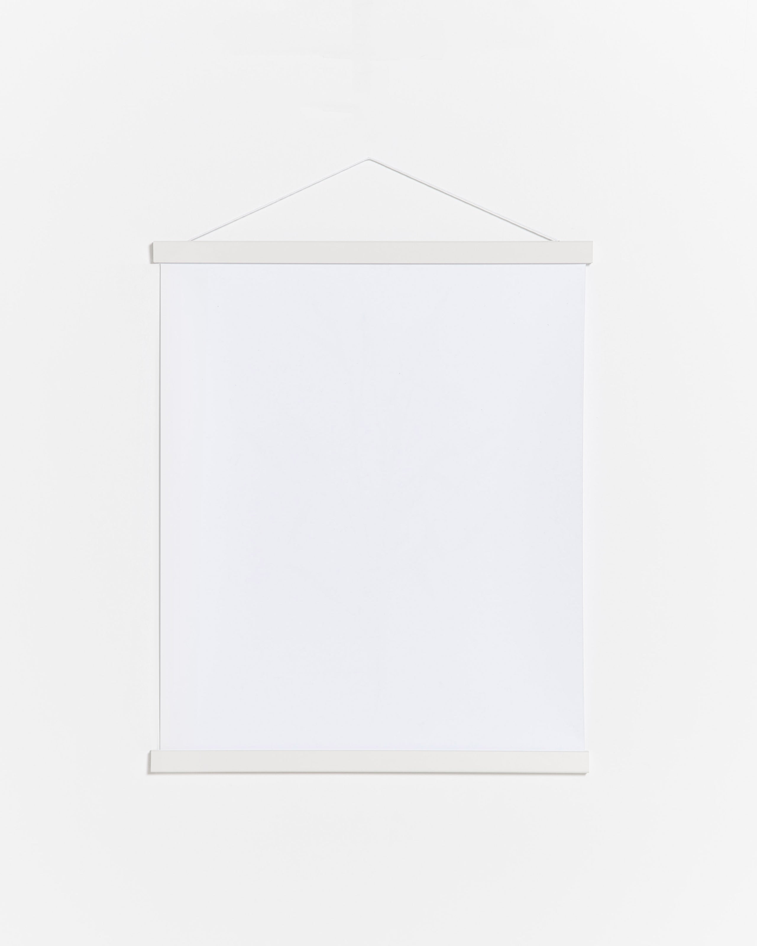 Colgador para póster de 20cm de madera y color blanco