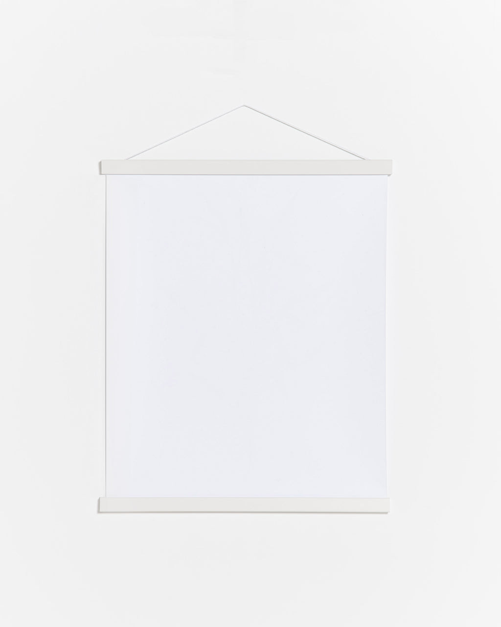 Colgador para póster de 30cm de madera y color blanco