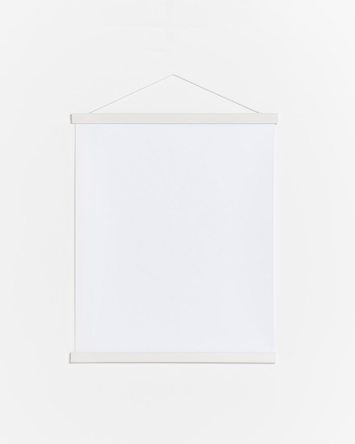 Colgador para póster de 30cm de madera y color blanco