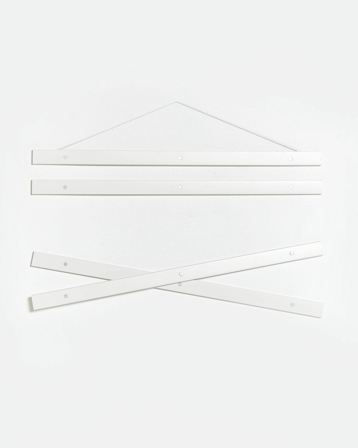 Colgador para póster de 50cm de madera y color blanco