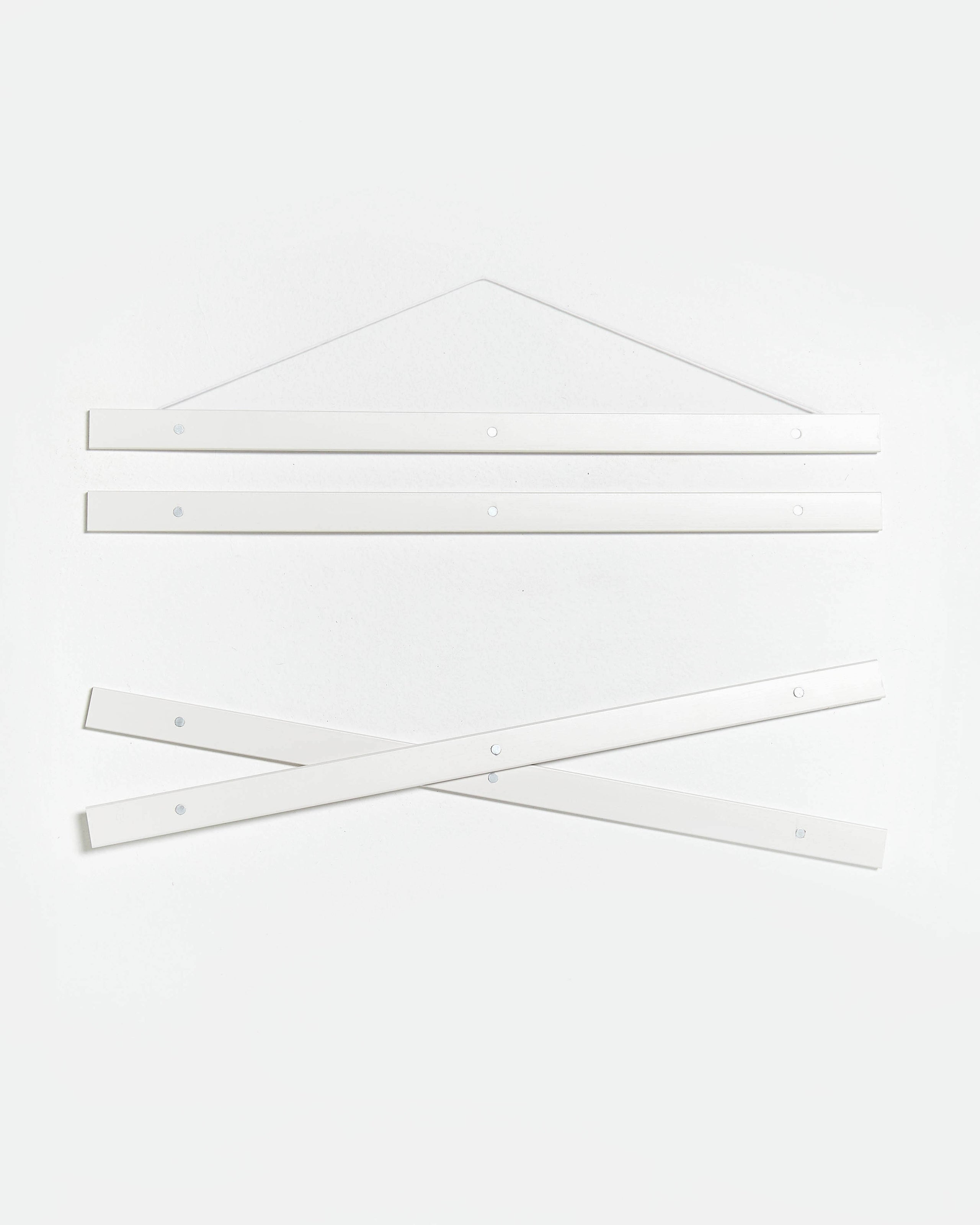 Colgador para póster de 60cm de madera y color blanco
