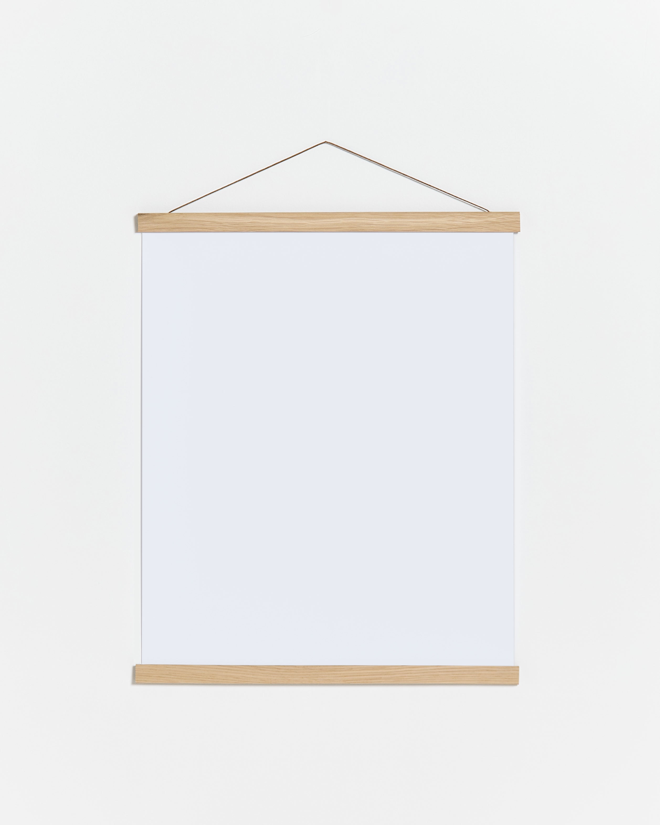 Colgador para póster de 30cm de madera y color roble